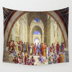 Raffaello Sanzio da Urbino - The School of Athens, 1509-1510 Wall Tapestry Gallery Image 4
