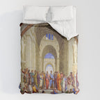 Raffaello Sanzio da Urbino - The School of Athens, 1509-1510 Comforter Gallery Image 6