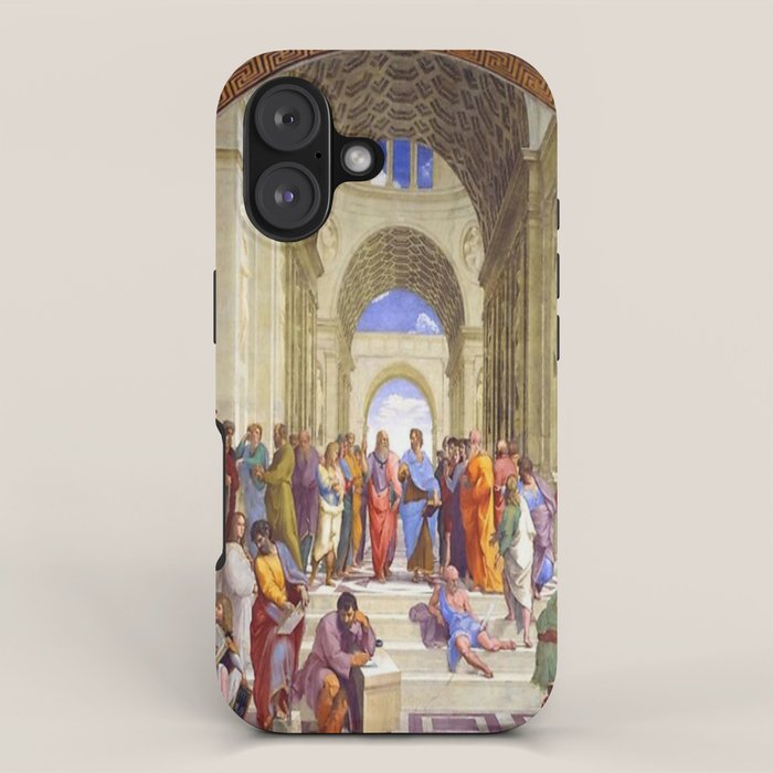 Raffaello Sanzio da Urbino - The School of Athens, 1509-1510 iPhone Case Gallery Image 1
