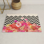 Chevron Flora II Rug Gallery Image 1