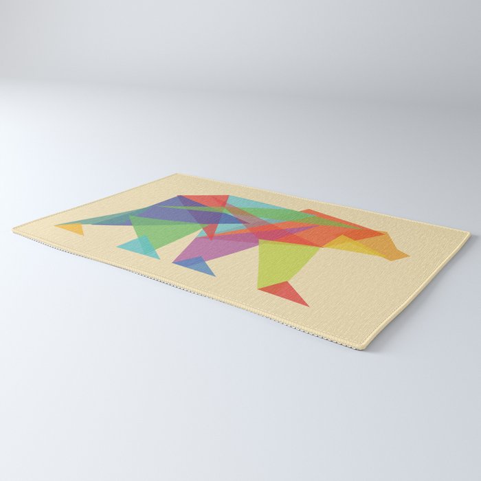 Fractal Geometric bear Rug Gallery Image 3