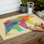 Fractal Geometric bear Outdoor Rug Gallery Image 2