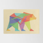 Fractal Geometric bear Rug Gallery Image 2