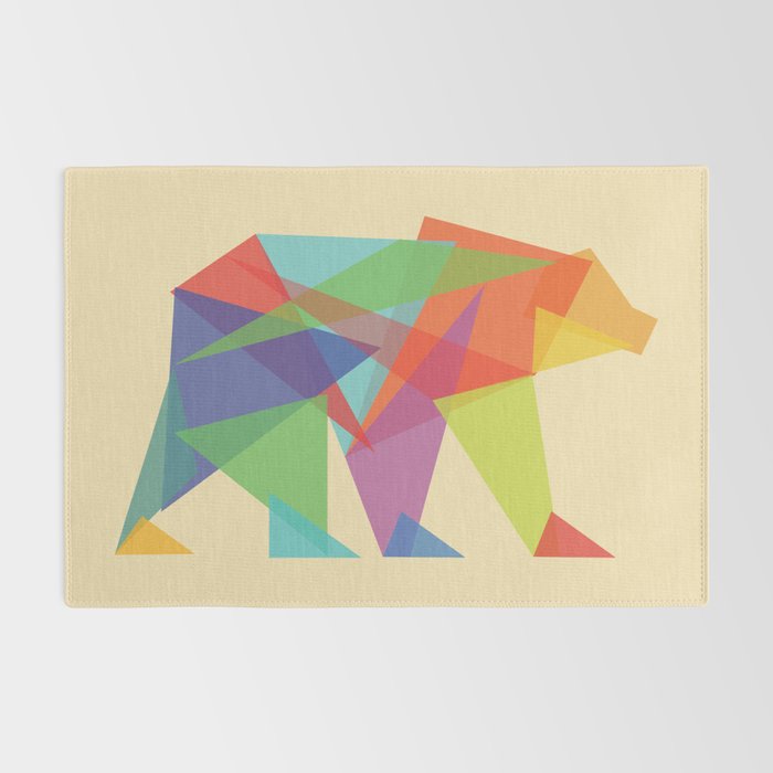 Fractal Geometric bear Rug Gallery Image 2