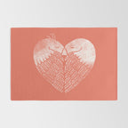 Love birds sitting on a tree Rug Gallery Image 2