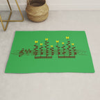 Music notes garden Rug Gallery Image 1