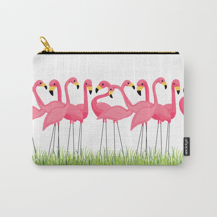 Cuban Pink Flamingos Carry All Pouch Gallery Image 1