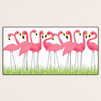 Cuban Pink Flamingos Desk Mat Gallery Image 3
