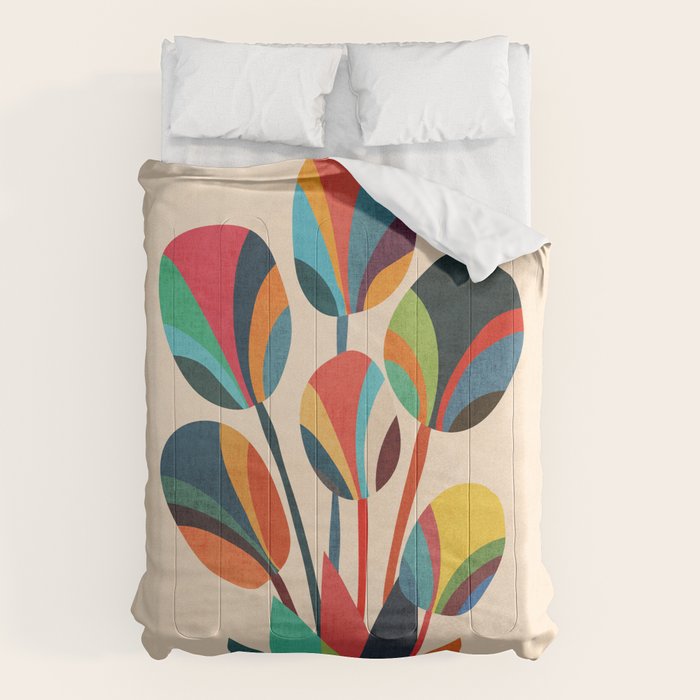 Ikebana - Geometric flower Comforter Gallery Image 1