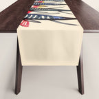 Deep Sea Stripes Table Runner Gallery Image 1