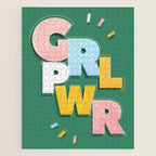 GIRL POWER - green Jigsaw Puzzle Gallery Image 1