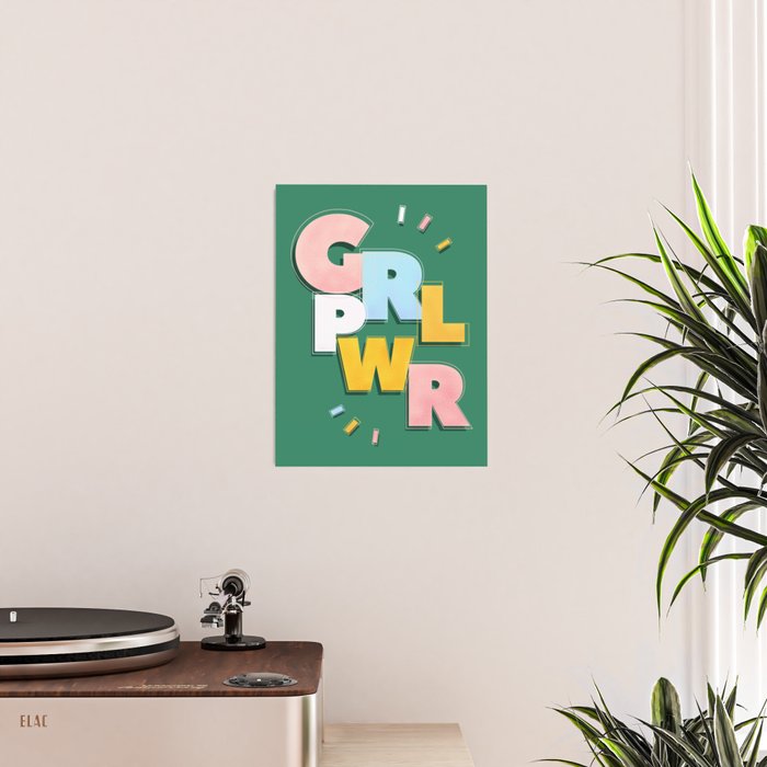 GIRL POWER - green Poster Gallery Image 2