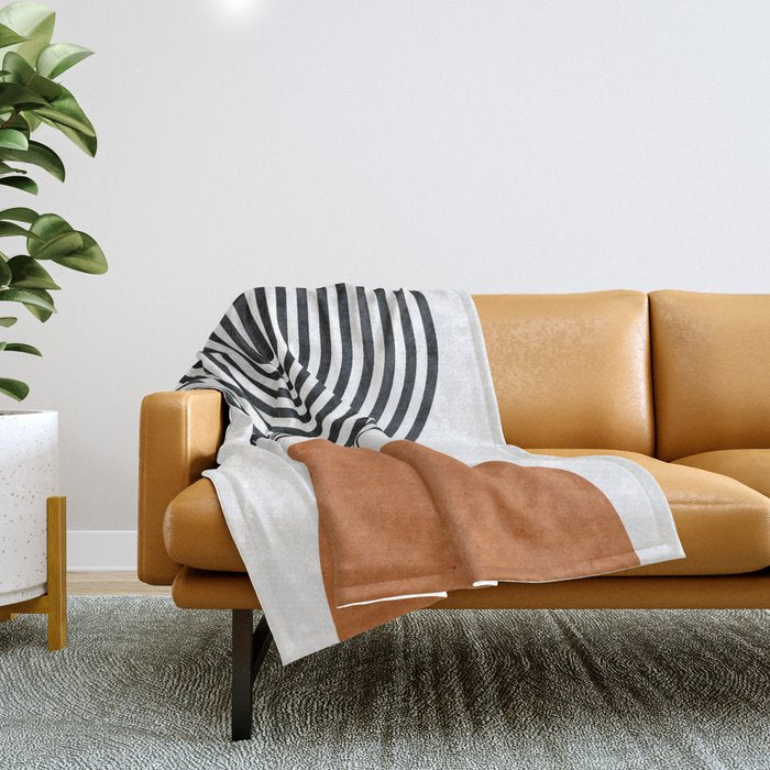 Abtract Modern Throw Blanket Gallery Image 1