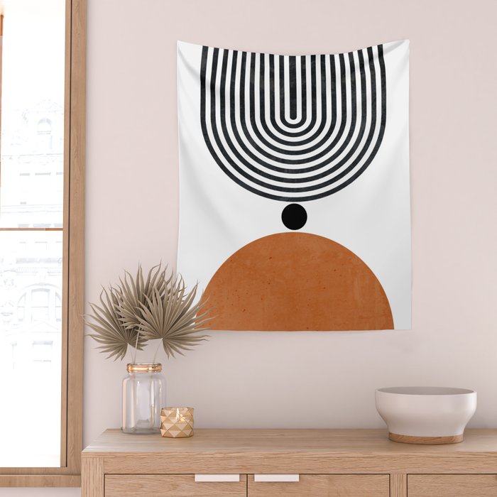 Abtract Modern Wall Tapestry Gallery Image 2