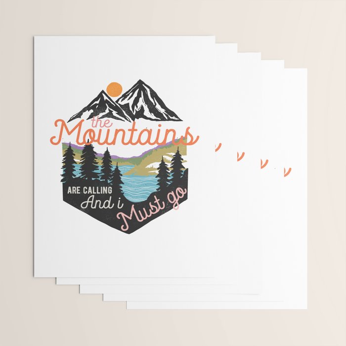 The Mountains Are Calling And I Must Go Wrapping Paper Gallery Image 3