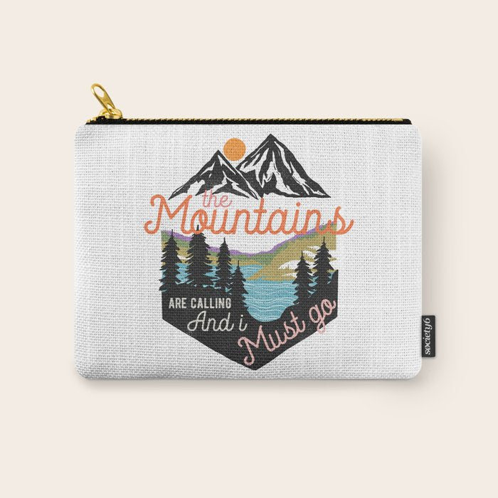 The Mountains Are Calling And I Must Go Carry All Pouch Gallery Image 1