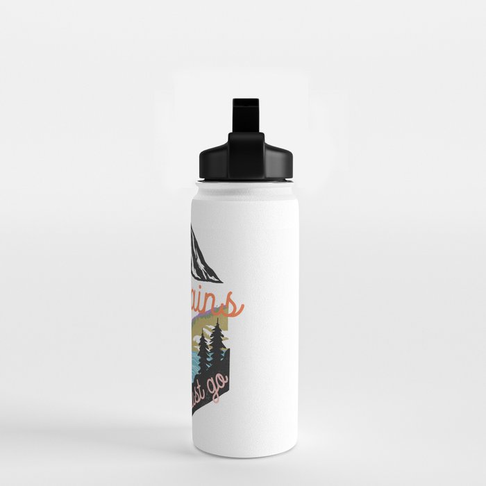 The Mountains Are Calling And I Must Go Water Bottle Gallery Image 2