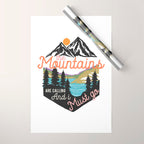 The Mountains Are Calling And I Must Go Wrapping Paper Gallery Image 1