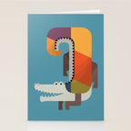 Crocodile Stationery Card Gallery Image 2