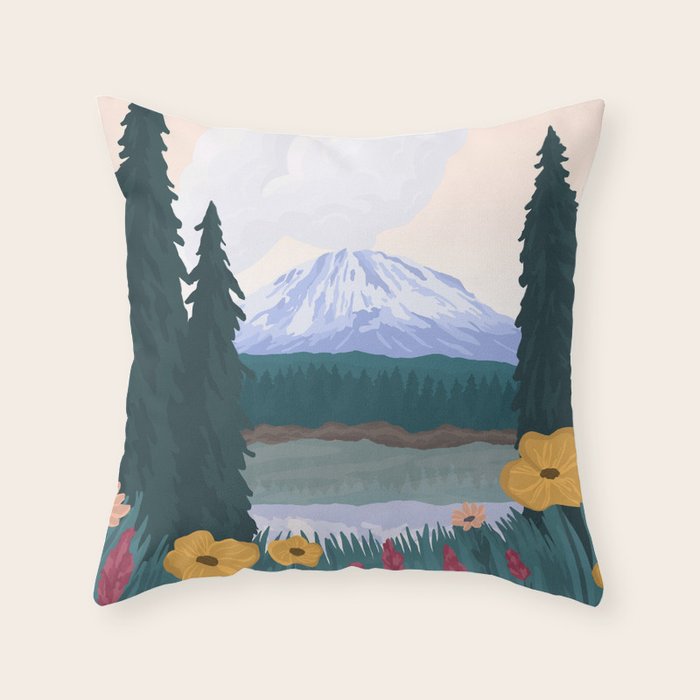 Lassen Volcanic National Park Throw Pillow Gallery Image 1