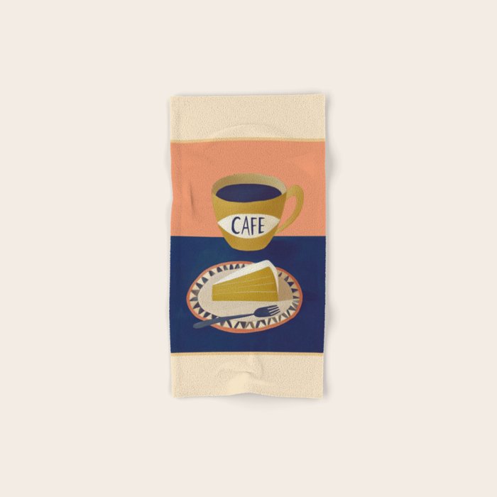 Coffee with Cake Bath Towel Gallery Image 1