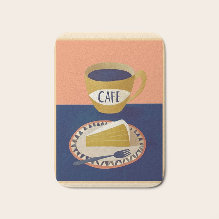 Coffee with Cake Bath Mat Gallery Image 1