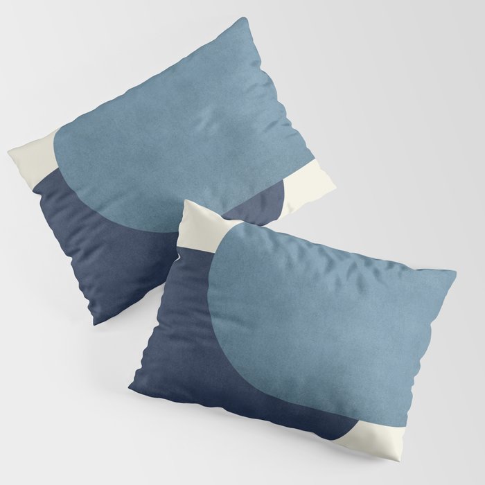 Halfmoon Colorblock - Blue Pillow Sham Gallery Image 3