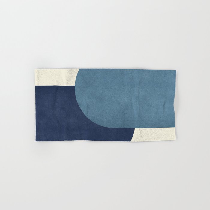 Halfmoon Colorblock - Blue Bath Towel Gallery Image 1