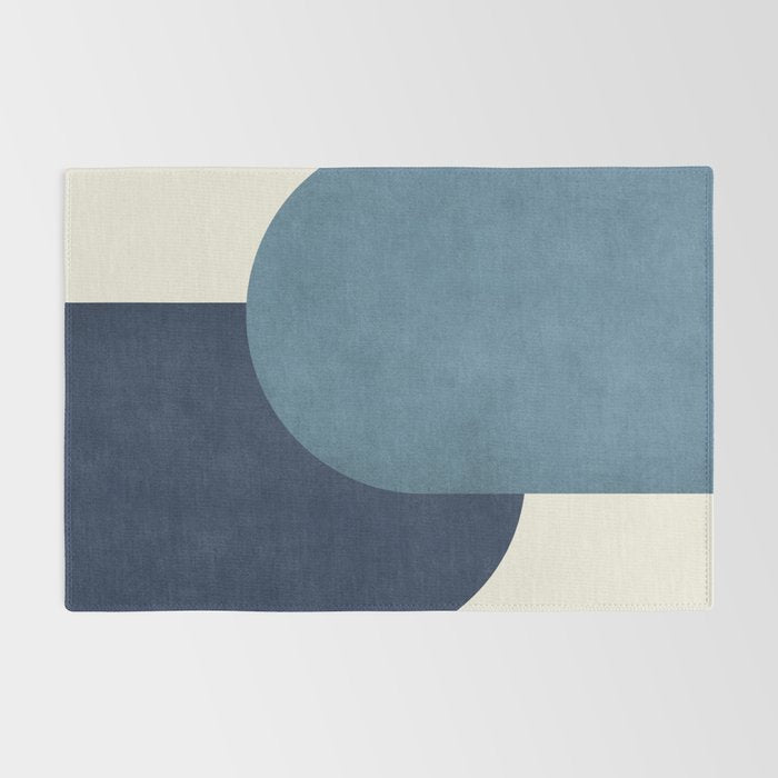 Halfmoon Colorblock - Blue Rug Gallery Image 2