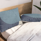 Halfmoon Colorblock - Blue Pillow Sham Gallery Image 2