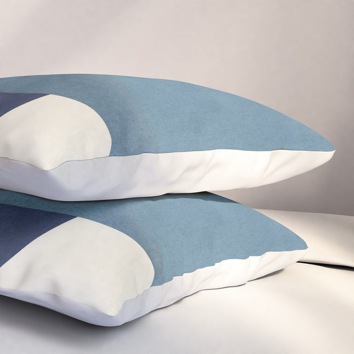 Halfmoon Colorblock - Blue Pillow Sham Gallery Image 3