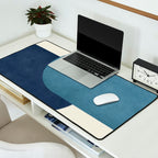 Halfmoon Colorblock - Blue Desk Mat Gallery Image 2