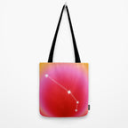 Aries Star Sign Constellation, Aura Gradient Zodiac Art Tote Bag Gallery Image 2