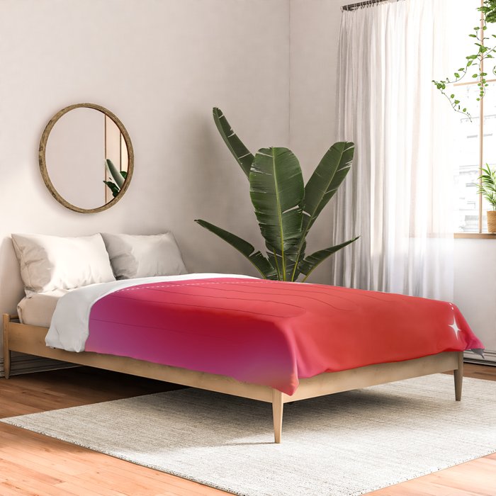 Aries Star Sign Constellation, Aura Gradient Zodiac Art Comforter Gallery Image 2