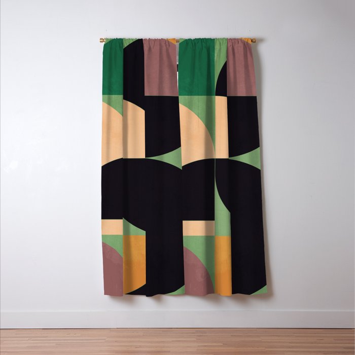 Geometric Shapes 251 Window Curtain Gallery Image 3