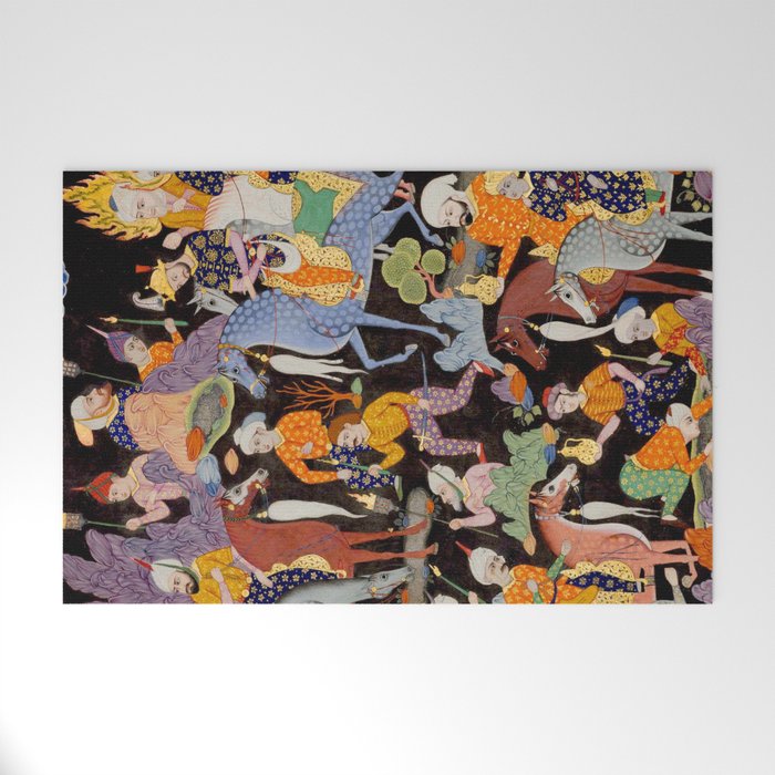 Khidr and Elias discovering the water of life, watched by Alexander Antique Islamic Art  Welcome Mat Gallery Image 1