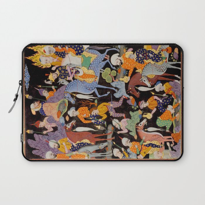 Khidr and Elias discovering the water of life, watched by Alexander Antique Islamic Art  Laptop Sleeve Gallery Image 1
