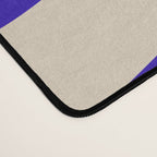 Wavy Loops Retro Abstract Pattern in Cobalt Blue and Beige Desk Mat Gallery Image 4