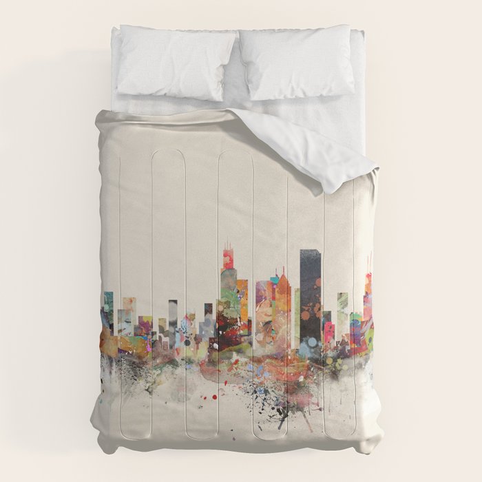 chicago skyline Comforter Gallery Image 1