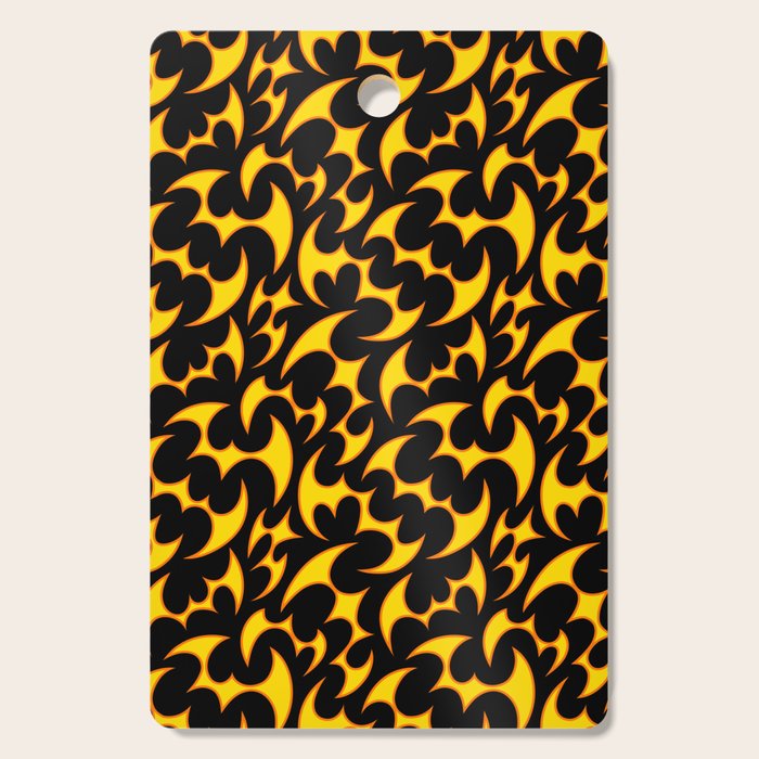Abstract fire flame art pattern Cutting Board Gallery Image 1