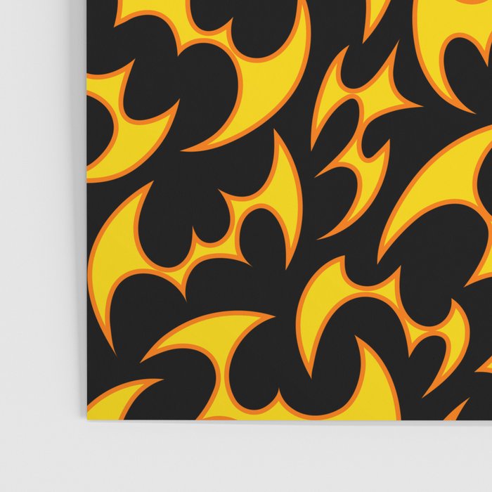 Abstract fire flame art pattern Poster Gallery Image 3