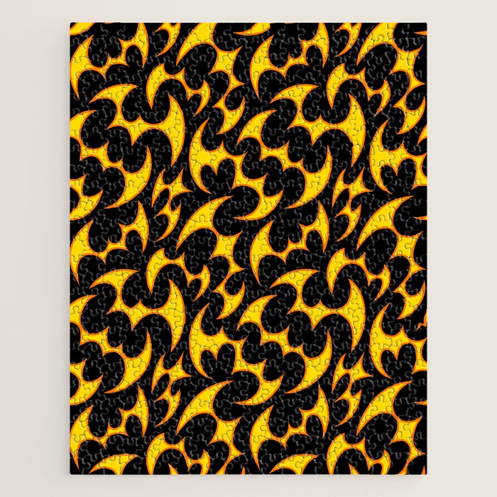 Abstract fire flame art pattern Jigsaw Puzzle Gallery Image 1