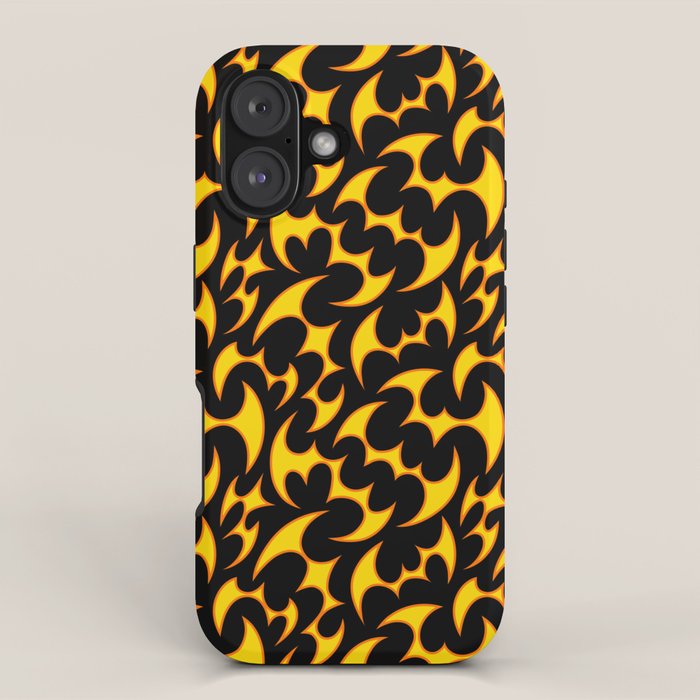 Abstract fire flame art pattern iPhone Case Gallery Image 1