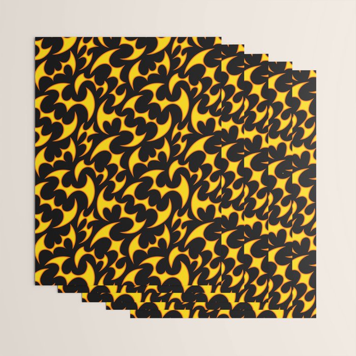 Abstract fire flame art pattern Wrapping Paper Gallery Image 3