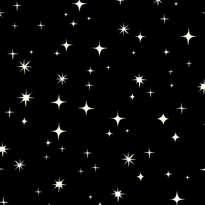 Hand drawn vintage stars - Cream over black Coffee Mug Gallery Image 2