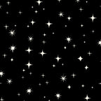 Hand drawn vintage stars - Cream over black Coffee Mug Gallery Image 2