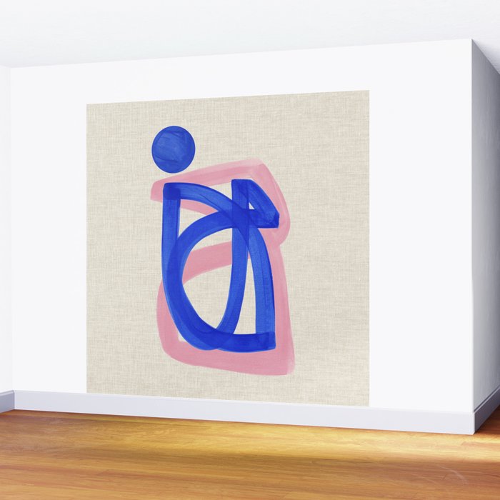 Blue Bow Wall Mural Gallery Image 2