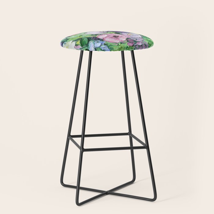 Lilac Bouquet Stool Gallery Image 1
