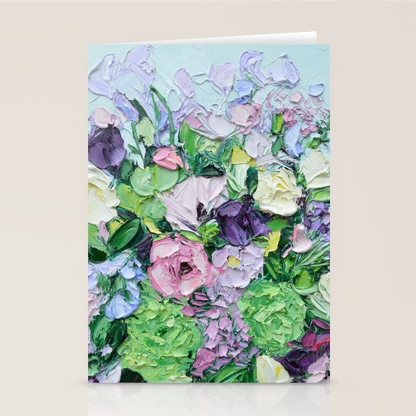 Lilac Bouquet Stationery Card Gallery Image 2