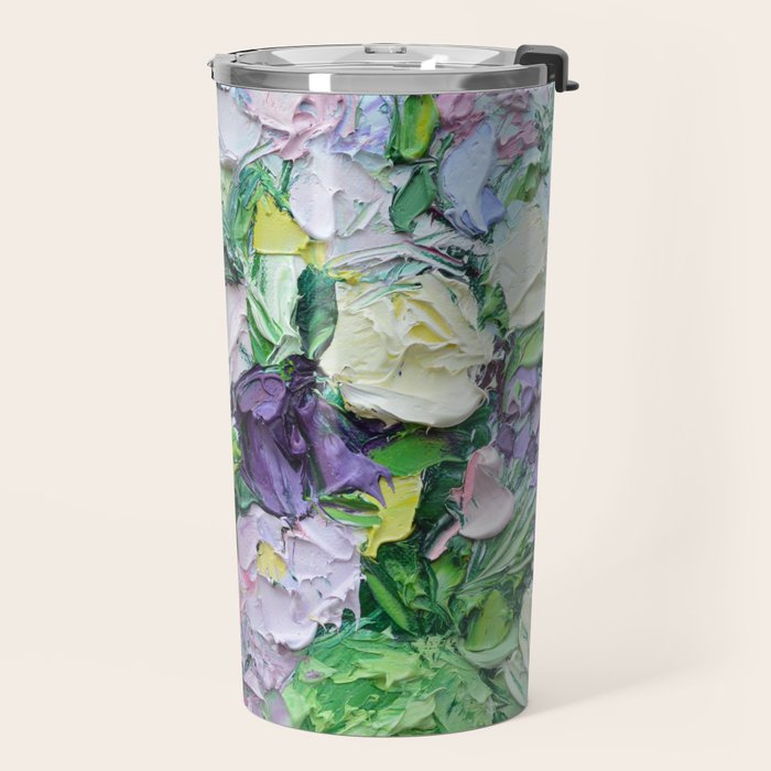 Lilac Bouquet Travel Mug Gallery Image 2
